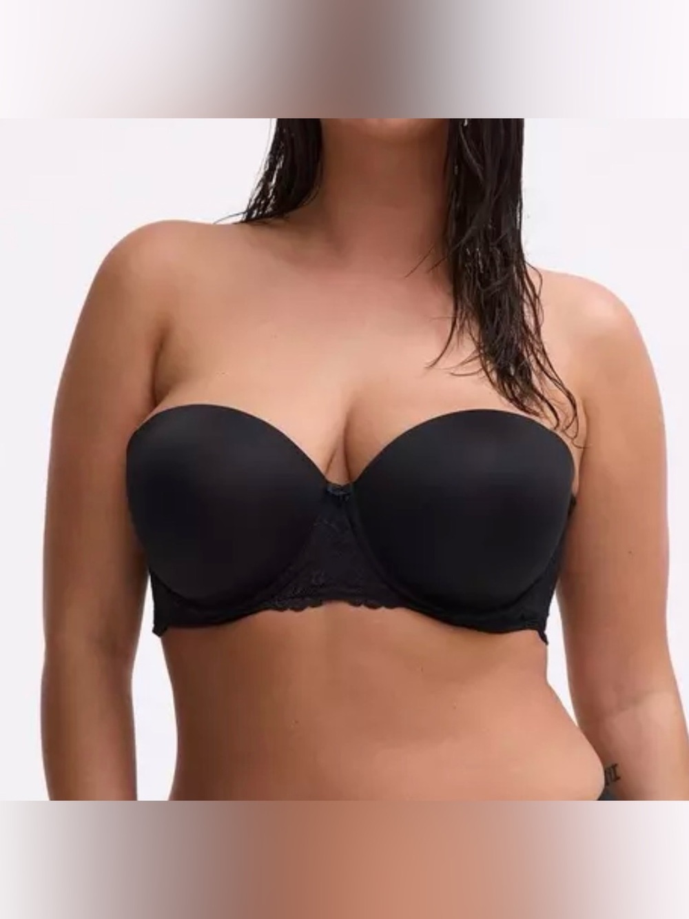 Torrid Strapless Lightly Lined Smooth Bra black size 40DDD